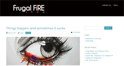 Desktop Screenshot of frugalfireshow.com