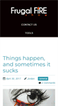 Mobile Screenshot of frugalfireshow.com